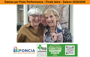 Résultats paire dame performance